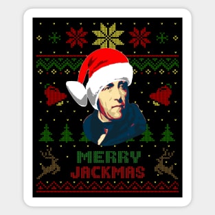 Andrew Jackson Merry Jackmas Funny Christmas Sticker